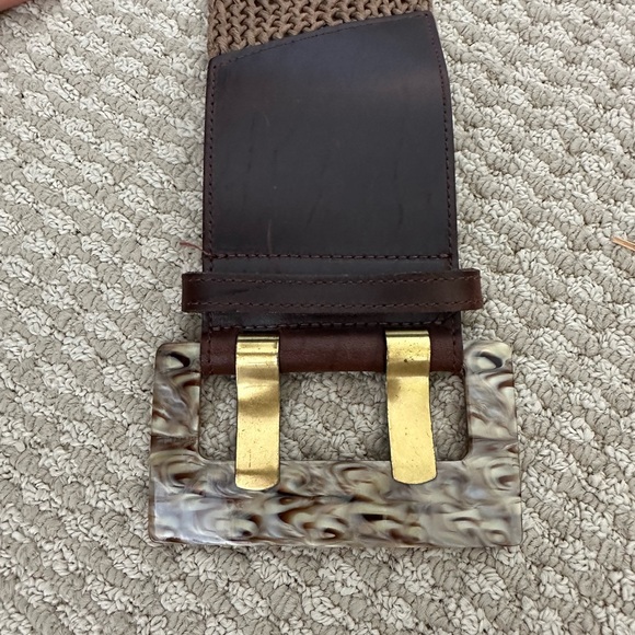 Vintage leather waist belt - Picture 4 of 6